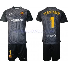 Barn Fotballdrakter Keeper FC Barcelona TER Stegen 1 2020-21 Kortermet M004